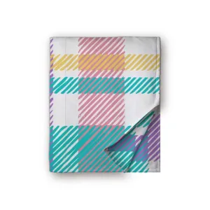 Super Soft Blanket- Pastel Plaid