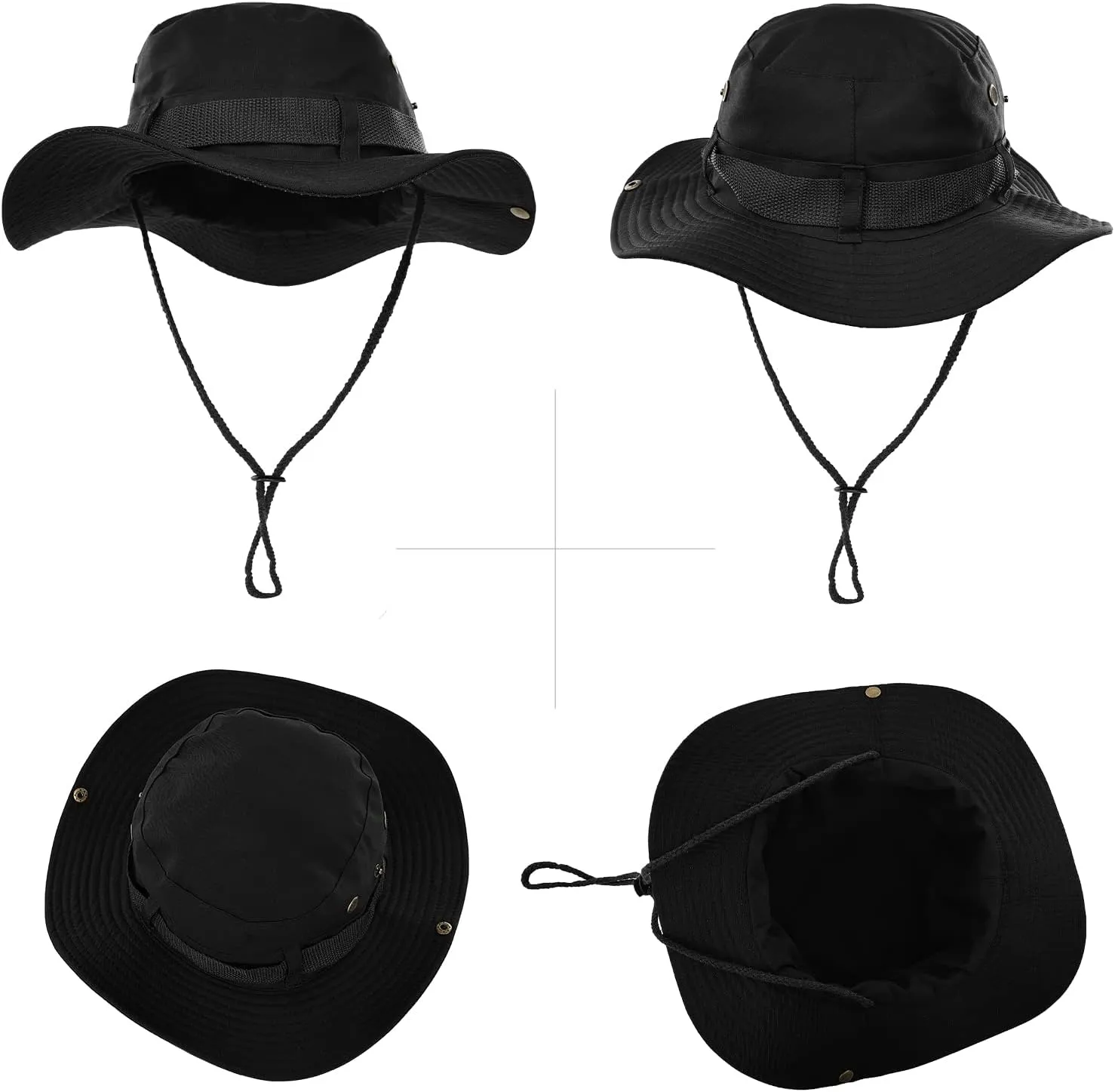 Surblue Boonie Sun Hat Windproof Fishing Hat UPF 50  UV Protection for Hiking, Travel