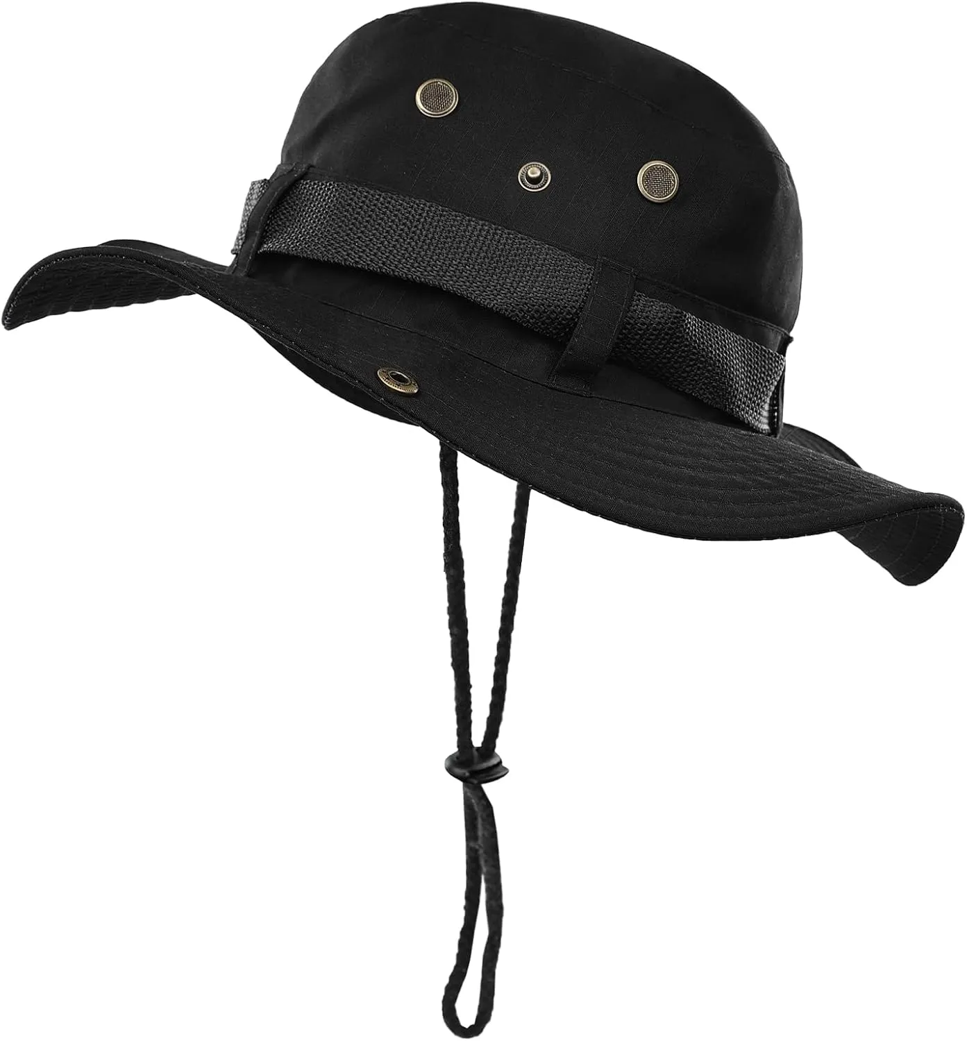 Surblue Boonie Sun Hat Windproof Fishing Hat UPF 50  UV Protection for Hiking, Travel