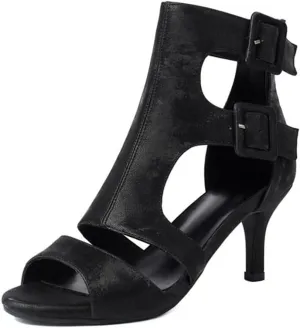 SWDZM Latin Ballroom Dance Booties Women High Heel Salsa Professional Dancing Shoes Performance,Model 3893