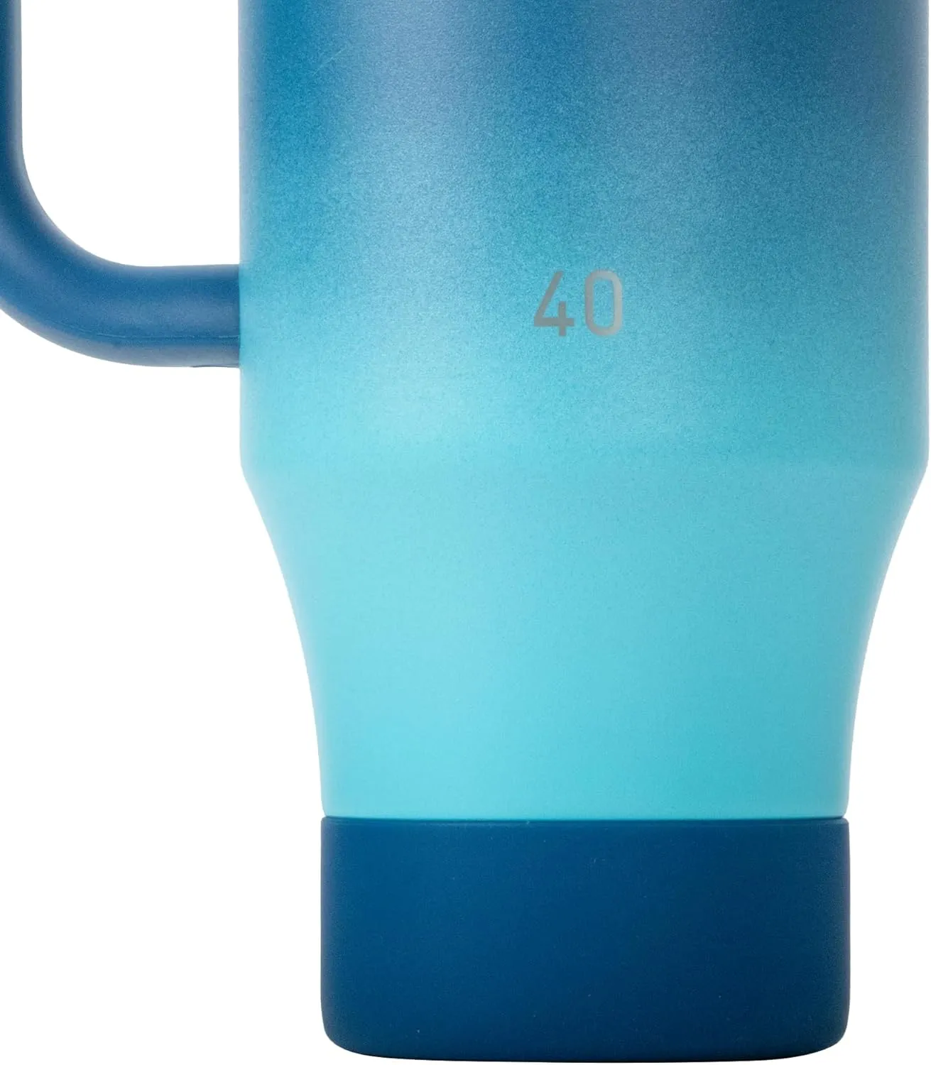 Takeya Straw Tumbler with Handle - Beverage Tumbler for Coffee, Water & More - Durable Tumbler with Built-In Silicone Coaster & 2 Straws - Double Stainless Steel Insulation - 40 oz, Ombre Adventure