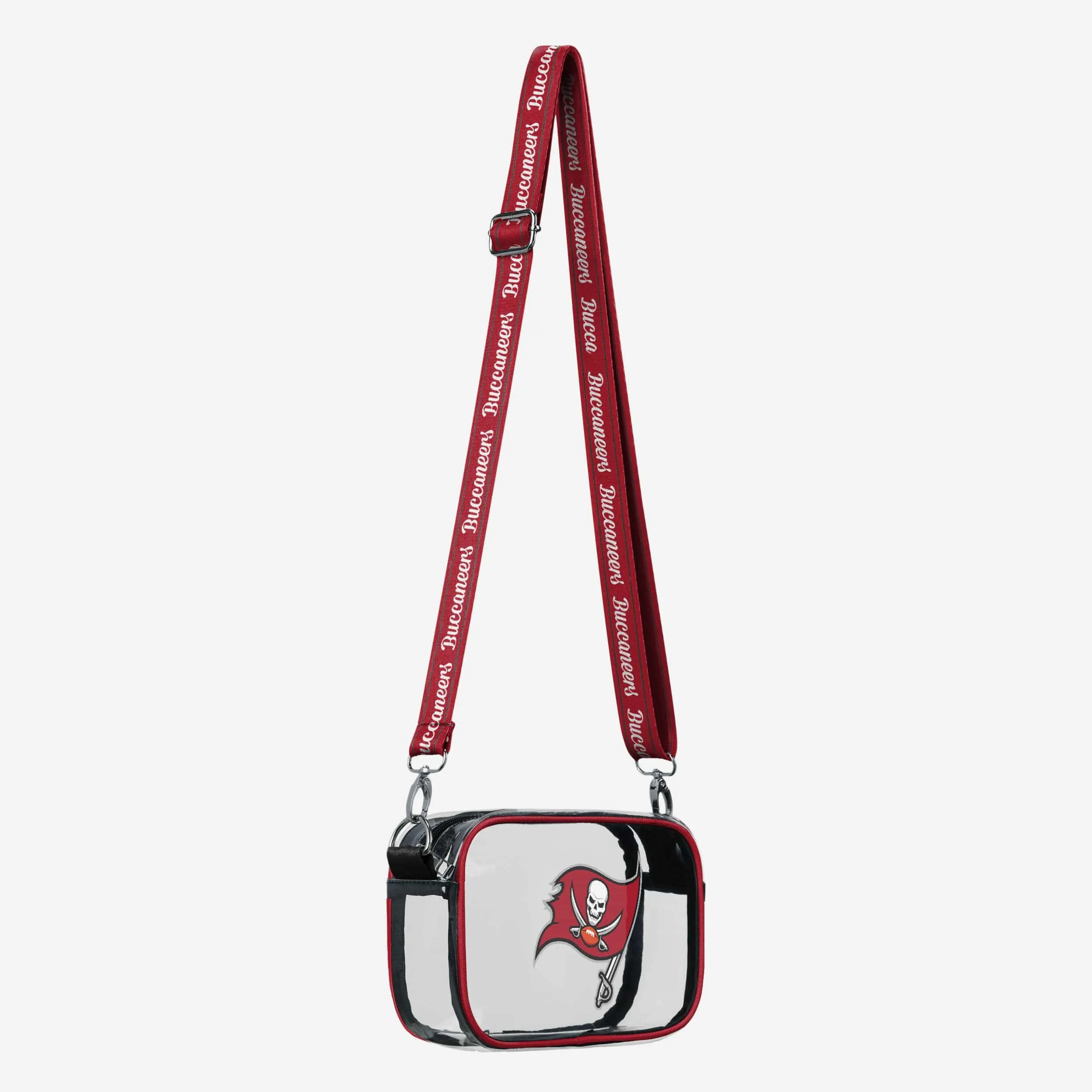 Tampa Bay Buccaneers Team Stripe Clear Crossbody Bag