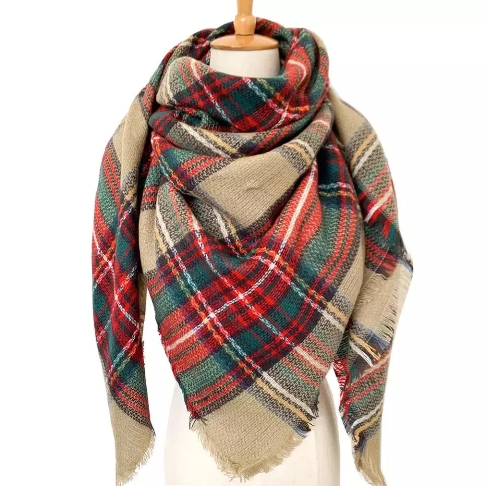 Tartan Plaid Blanket Scarf