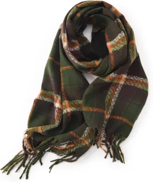 Tartan Plaid Scarves for Women Winter,Long Scarves for Women with Fringe,Super Soft Scarf for Women Winter