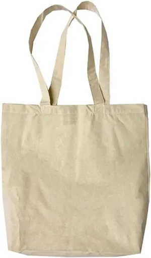 TBF 100% Certified Organic Cotton Canvas Over the Shoulder Reusable Grocery Shopping Bags (15x17x4)