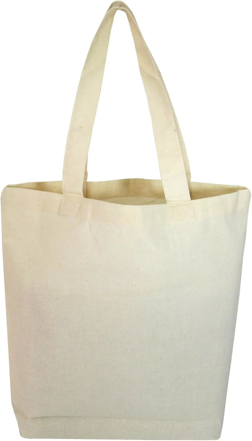 TBF Reusable Cotton Gift Tote Bags for Party Favors, DIY, Arts & Crafts