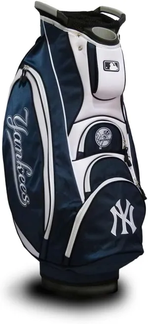 Team Golf MLB 10-Way Top with Integrated Dual Handle & External Putter Well, Cooler Pocket, Padded Strap, Umbrella Holder & Removable Rain Hood