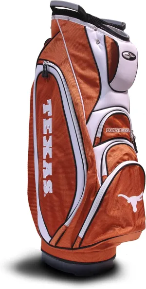 Team Golf NCAA 10-Way Top with Integrated Dual Handle & External Putter Well, Cooler Pocket, Padded Strap, Umbrella Holder & Removable Rain Hood