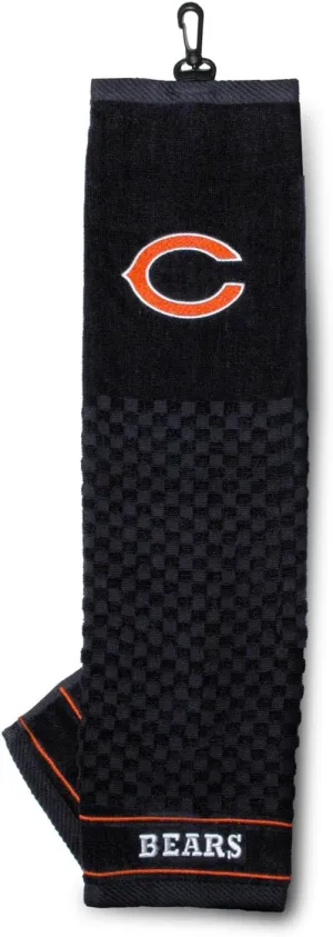 Team Golf NFL Embroidered Golf Towel, Checkered Scrubber Design, Embroidered Logo
