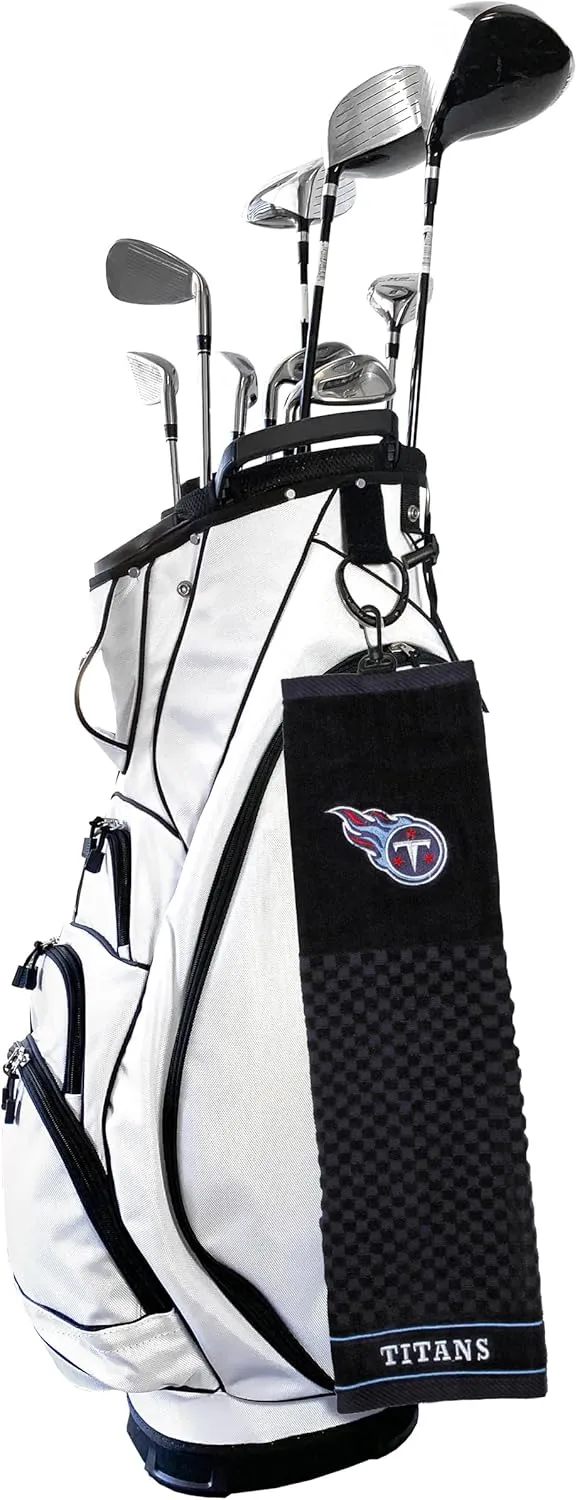 Team Golf NFL Embroidered Golf Towel, Checkered Scrubber Design, Embroidered Logo