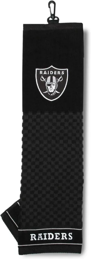 Team Golf NFL Embroidered Golf Towel, Checkered Scrubber Design, Embroidered Logo