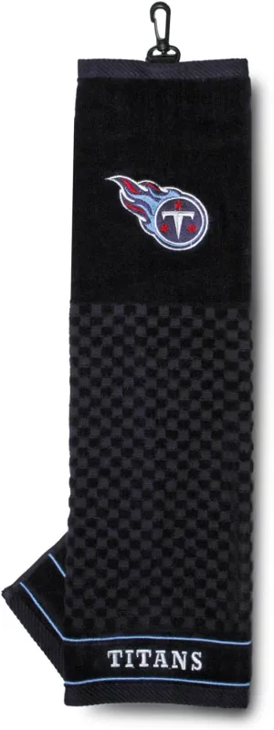 Team Golf NFL Embroidered Golf Towel, Checkered Scrubber Design, Embroidered Logo