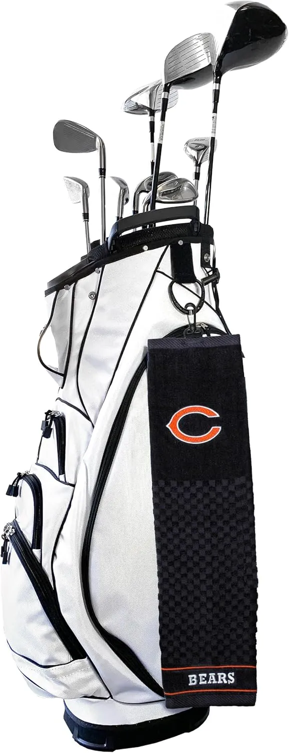 Team Golf NFL Embroidered Golf Towel, Checkered Scrubber Design, Embroidered Logo