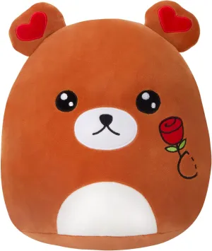 Teddy Bear Plush Stuffed Animals Plushie Pillow Original Squishy Romantic Cute Rose Flower Bear Love You Valentine’s Hugging Gifts for Girls Women Girlfriends