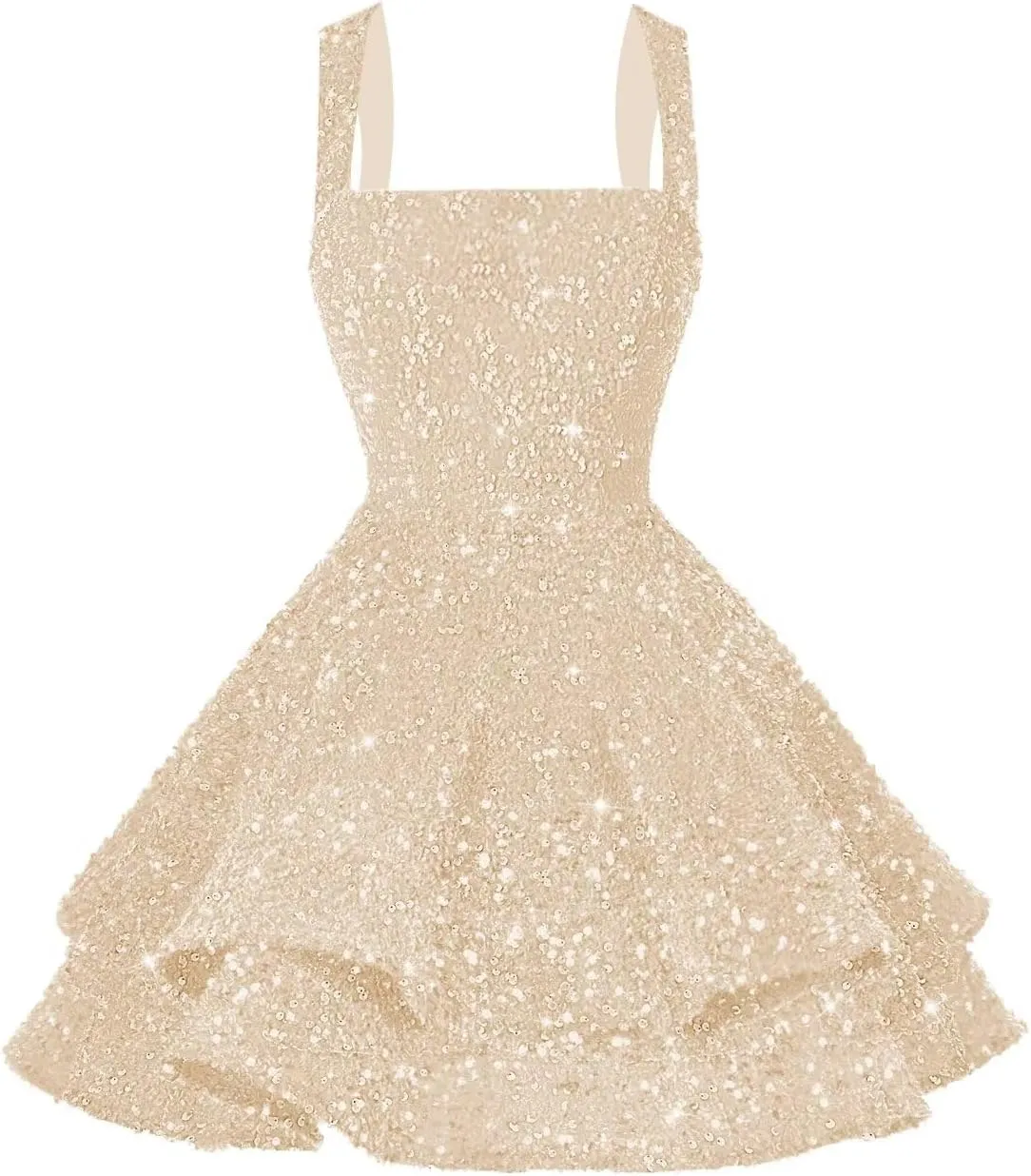 Teens Sequin Short Homecoming Dresses 16 Photo Shoot Tiered Cocktail Party Dress VS116