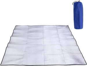 Tent Blanket,YIWENG Ultralight Waterproof Camping Mat Picnic Blanket Beach Mattress Sleeping Pad Aluminum Foil EVA Foam Mat Tent Sleeping Mattress