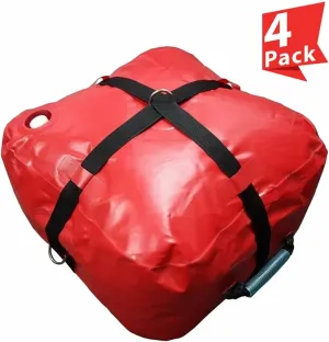 TentandTable 10 Gallon Water Bag, Red, 4 Pack