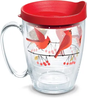 Tervis 1318407 Cardinals Insulated Tumbler with Wrap and Lid 16 oz Mug - Tritan Clear