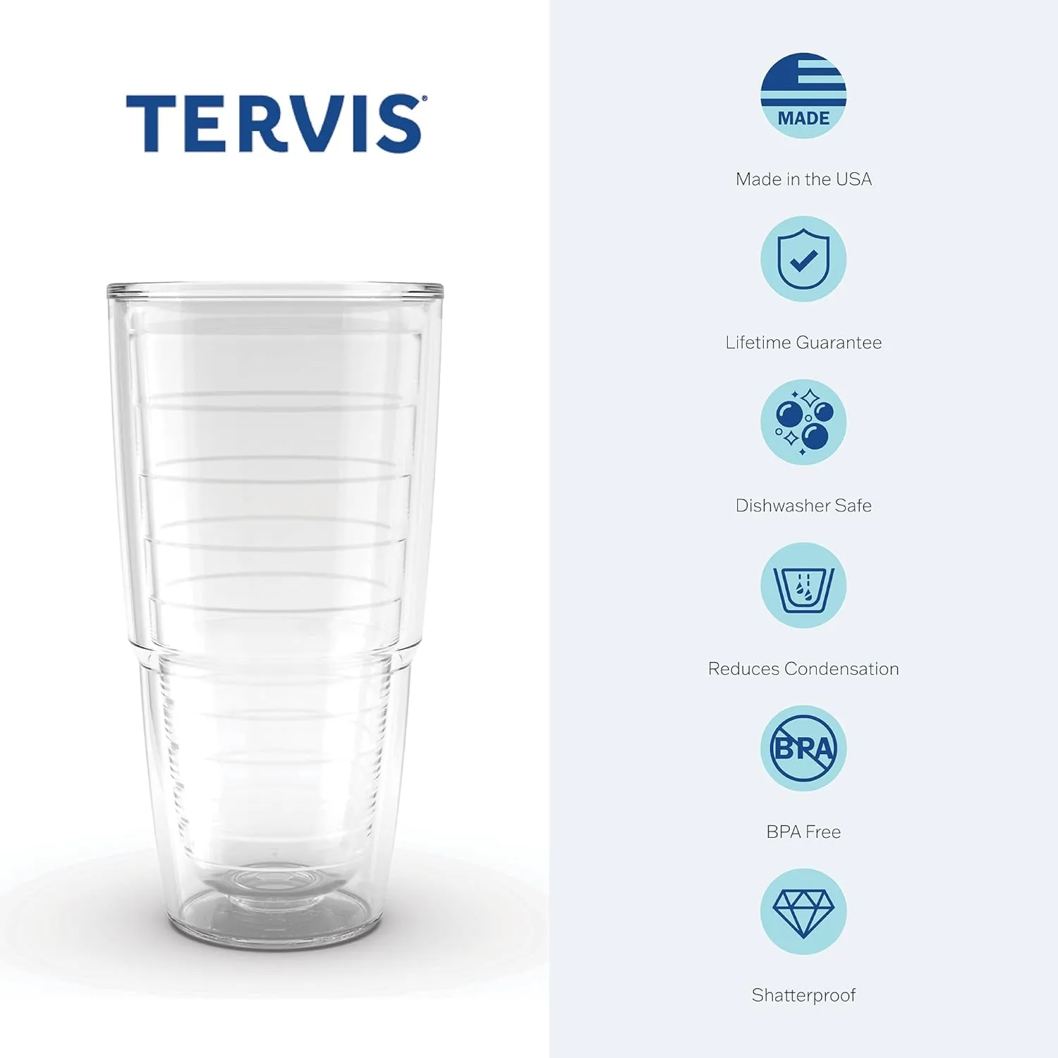 Tervis Best Mom Ever Floral Insulated Tumbler, 24oz, Clear - Tritan, 1 Count (Pack of 1)