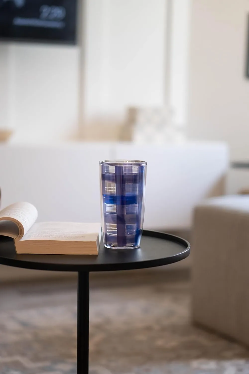 Tervis Blue Denim Made in USA Double Walled Insulated Tumbler Travel Cup Keeps Drinks Cold & Hot, 16oz, Classic