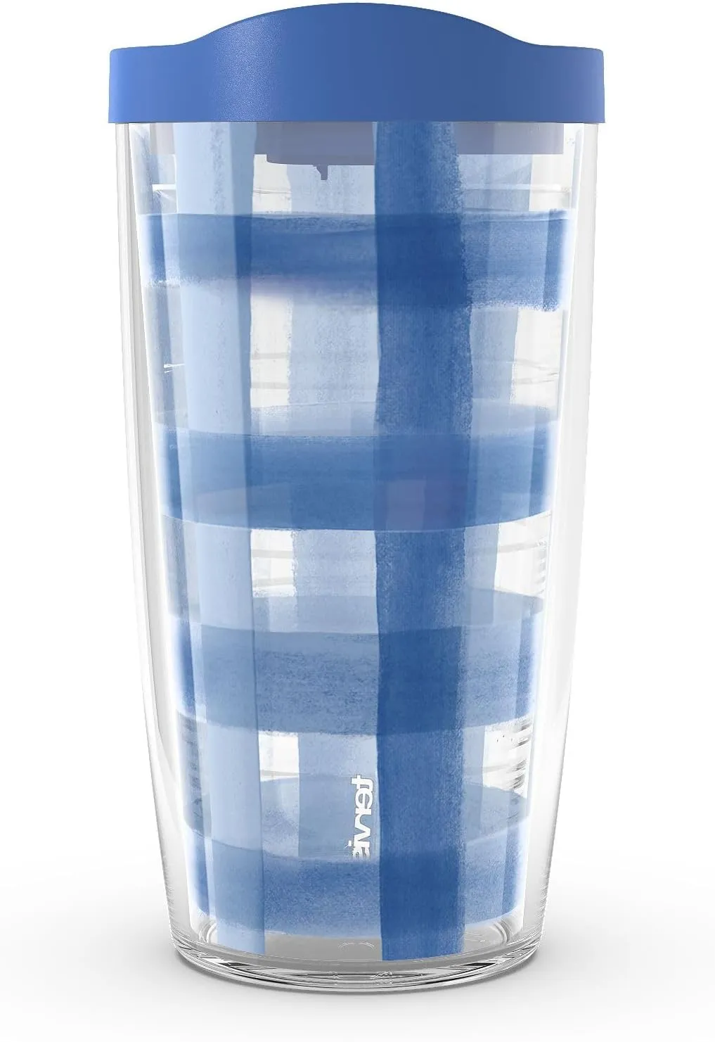Tervis Blue Denim Made in USA Double Walled Insulated Tumbler Travel Cup Keeps Drinks Cold & Hot, 16oz, Classic
