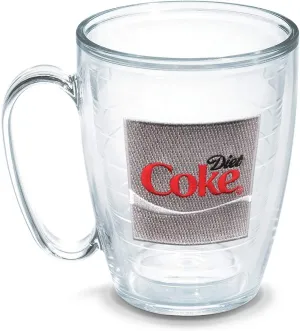 Tervis Coca-Cola-Diet Coke Insulated Tumbler with Emblem, 16 oz, Clear