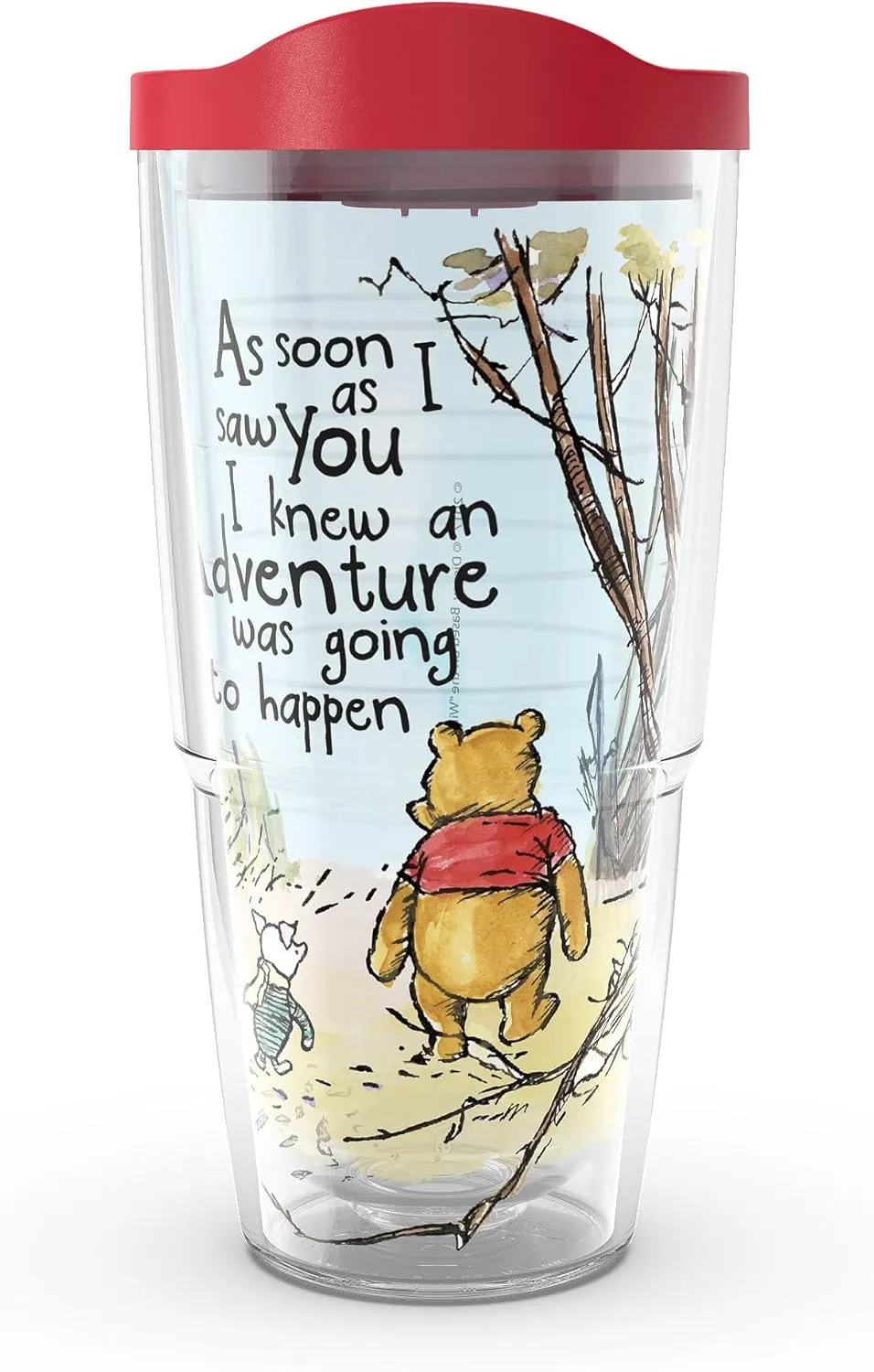 Tervis Disney - Winnie the Pooh Adventure Made in USA Double Walled Insulated Tumbler Travel Cup Keeps Drinks Cold & Hot, 24oz, Classic