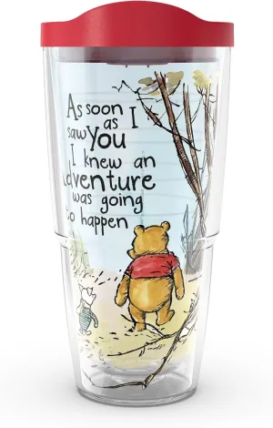Tervis Disney - Winnie the Pooh Adventure Made in USA Double Walled Insulated Tumbler Travel Cup Keeps Drinks Cold & Hot, 24oz, Classic