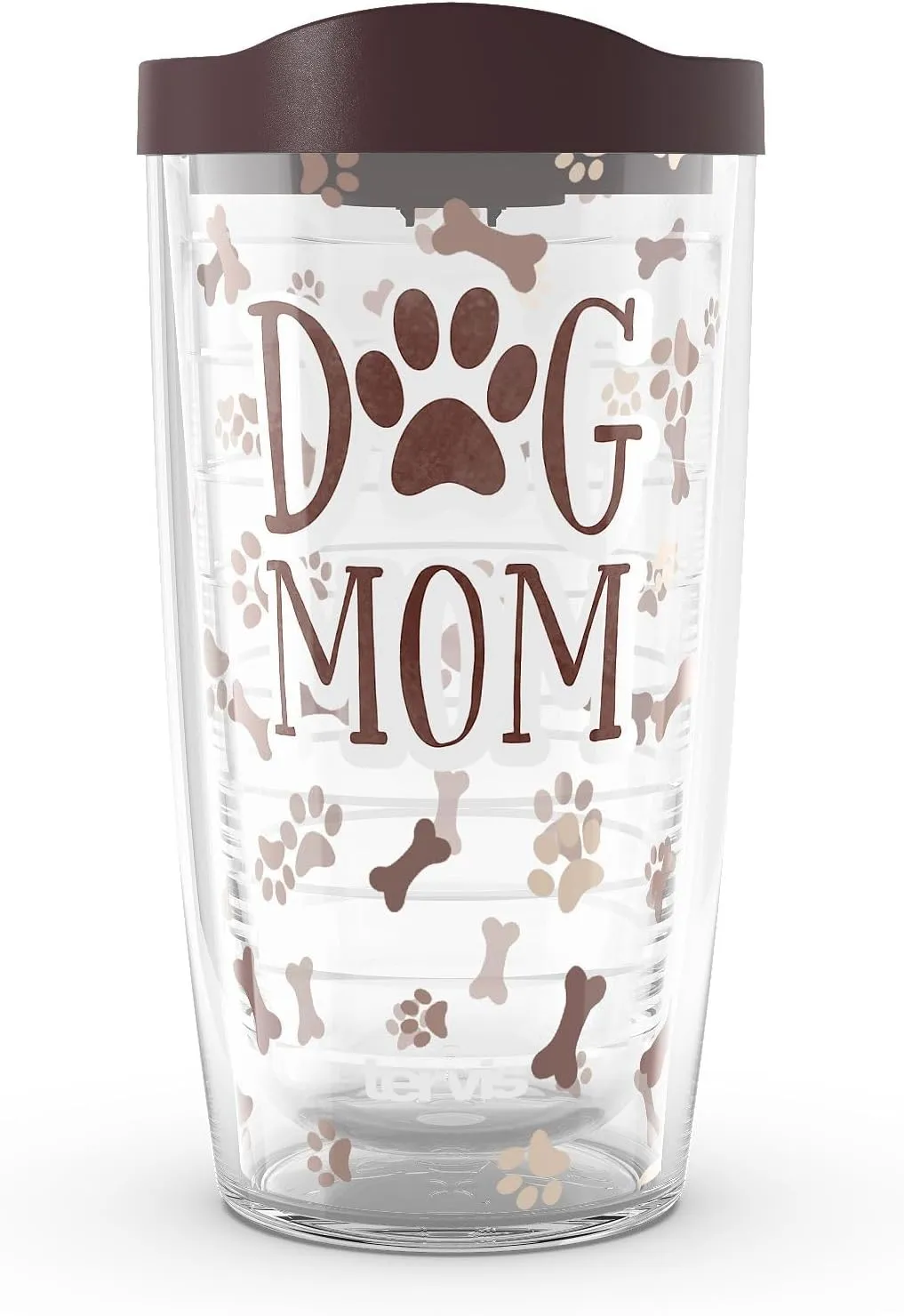 Tervis Dog Mom Made in USA Double Walled Insulated Tumbler Travel Cup Keeps Drinks Cold & Hot, 16oz, Classic
