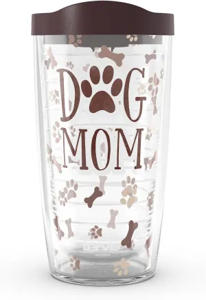 Tervis Dog Mom Made in USA Double Walled Insulated Tumbler Travel Cup Keeps Drinks Cold & Hot, 16oz, Classic