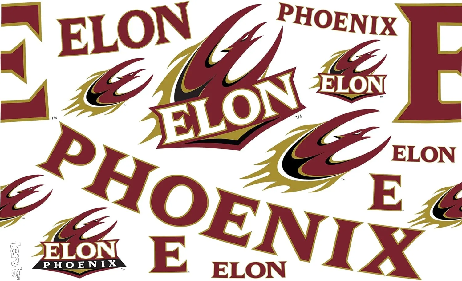 Tervis Elon University Phoenix Made in USA Double Walled Insulated Tumbler, 16oz, All Over