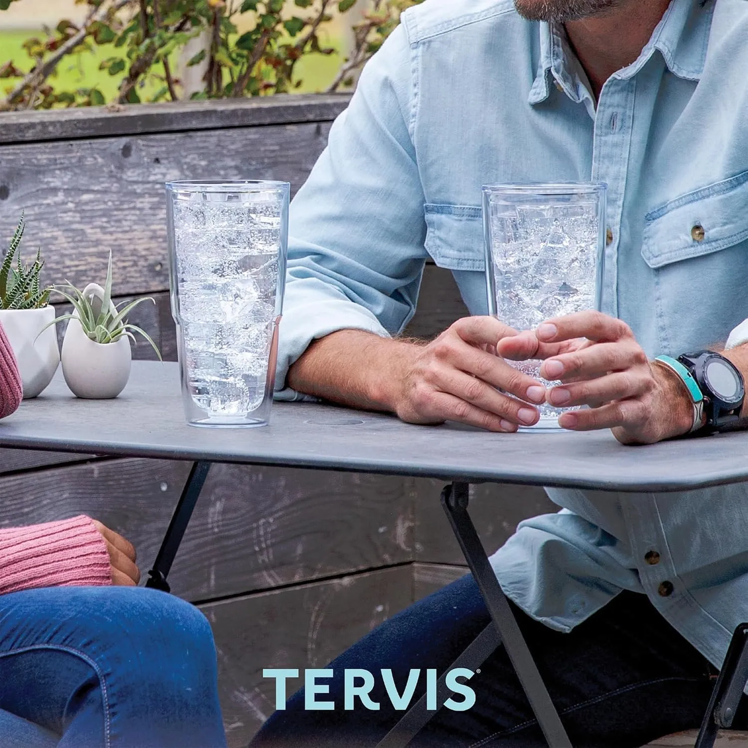 Tervis Fiesta Meadow Floral Made in USA Double Walled Insulated Tumbler Travel Cup Keeps Drinks Cold & Hot, 24oz, Classic Lidded