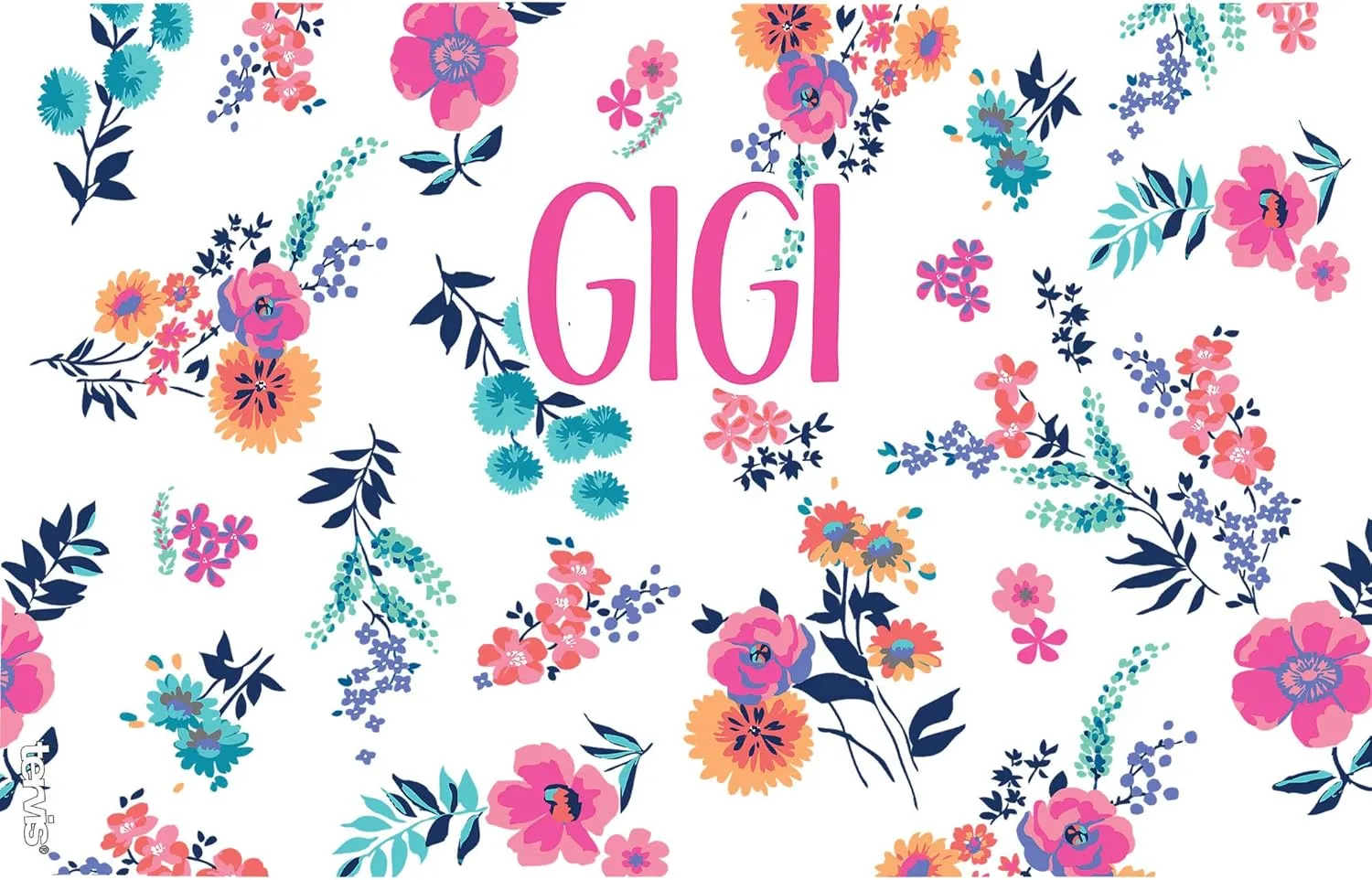 Tervis Made in USA Double Walled Dainty Floral Mother's Day Insulated Tumbler Cup Keeps Drinks Cold & Hot, 16oz, Gigi