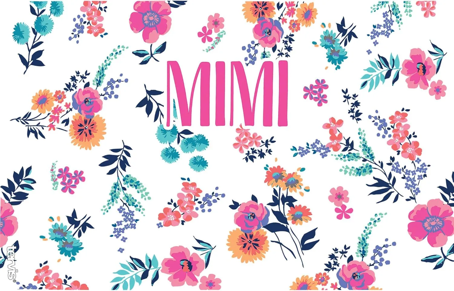 Tervis Made in USA Double Walled Dainty Floral Mother's Day Insulated Tumbler Cup Keeps Drinks Cold & Hot, 16oz, Mimi
