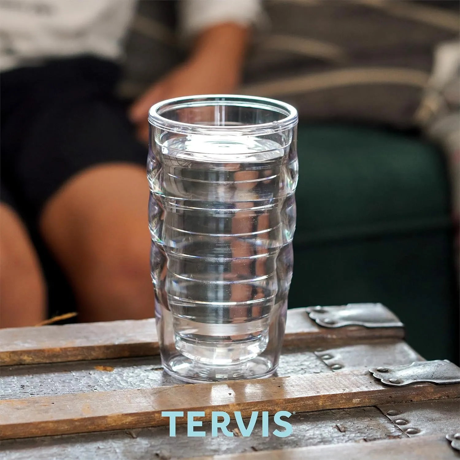 Tervis Made in USA Double Walled Dinosaurs Insulated Tumbler Cup Keeps Drinks Cold & Hot, 10oz Wavy, Clear