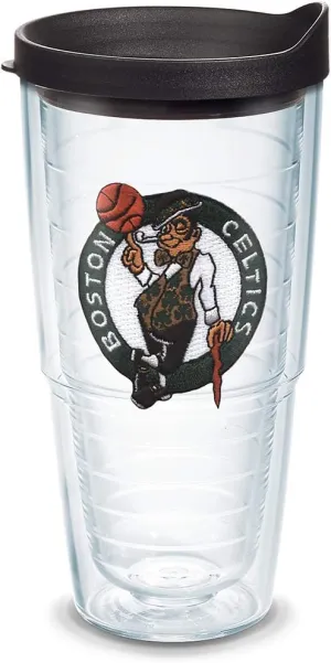 Tervis Made in USA Double Walled NBA Boston Celtics Insulated Tumbler Cup Keeps Drinks Cold & Hot, 24oz, Primary Logo