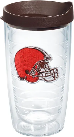 Tervis Made in USA Double Walled NFL Cleveland Browns Insulated Tumbler Cup Keeps Drinks Cold & Hot, 16oz, Primary Logo