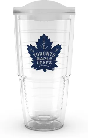 Tervis Made in USA Double Walled NHL Toronto Maple Leafs Insulated Tumbler Cup Keeps Drinks Cold & Hot, 24oz - No Lid, Primary Logo