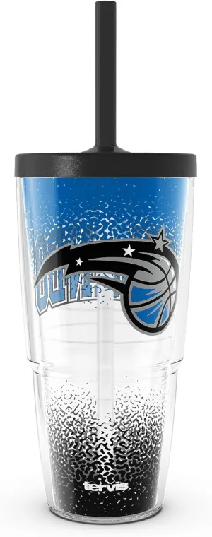 Tervis NBA Orlando Magic - Defend Made in USA Double Walled Insulated Tumbler Travel Cup Keeps Drinks Cold & Hot, 24oz with Straw Lid, Classic