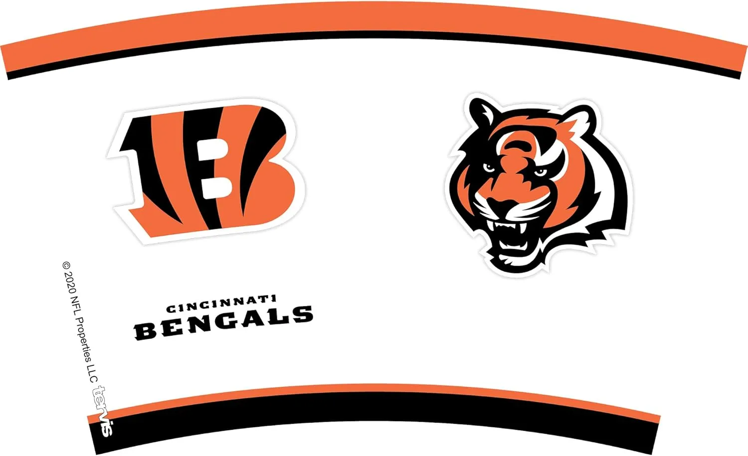 Tervis NFL Cincinnati Bengals - Tradition Made in USA Double Walled Insulated Tumbler Travel Cup Keeps Drinks Cold & Hot, 16oz, Classic