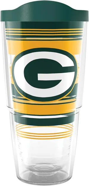 Tervis NFL Green Bay Packers - Hype Stripes Made in USA Double Walled Insulated Tumbler Travel Cup Keeps Drinks Cold & Hot, 24oz, Classic