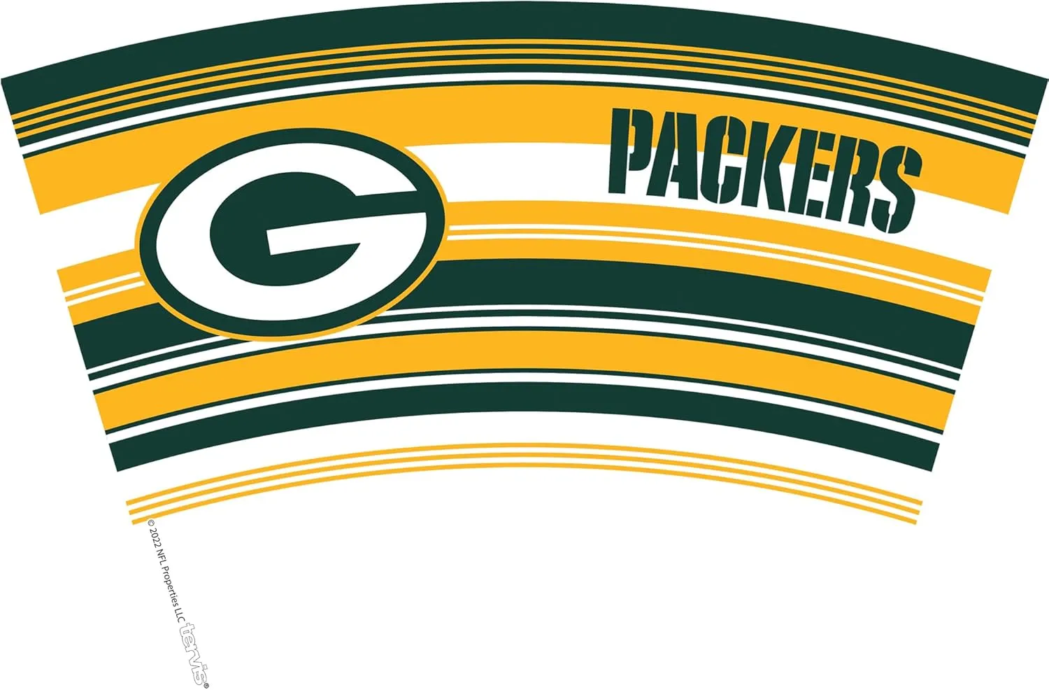 Tervis NFL Green Bay Packers - Hype Stripes Made in USA Double Walled Insulated Tumbler Travel Cup Keeps Drinks Cold & Hot, 24oz, Classic