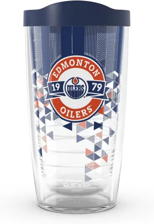 Tervis NHL Edmonton Oilers - Shatter Made in USA Double Walled Insulated Tumbler Travel Cup Keeps Drinks Cold & Hot, 16oz, Classic