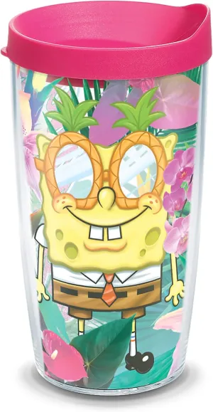 Tervis Nickelodeon™ - SpongeBob SquarePants Made in USA Double Walled Insulated Tumbler Travel Cup Keeps Drinks Cold & Hot, 16oz, Tropical