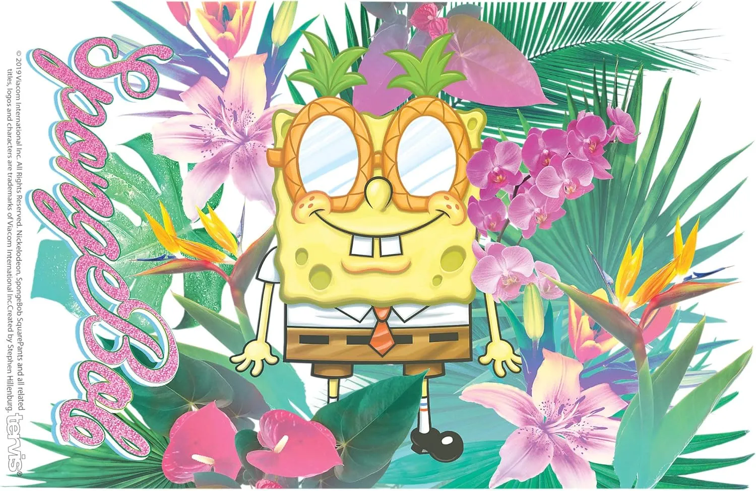 Tervis Nickelodeon™ - SpongeBob SquarePants Made in USA Double Walled Insulated Tumbler Travel Cup Keeps Drinks Cold & Hot, 16oz, Tropical