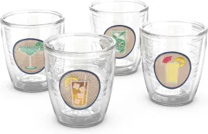 Tervis Parent - TopShelf Collection Made in USA Double Walled Insulated Tumbler Travel Cup Keeps Drinks Cold & Hot, 12oz - 4pk, Classic