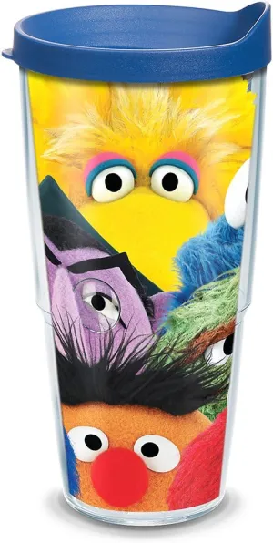Tervis Sesame Street Made in USA Double Walled Insulated Tumbler Travel Cup Keeps Drinks Cold & Hot, 24oz, Classic