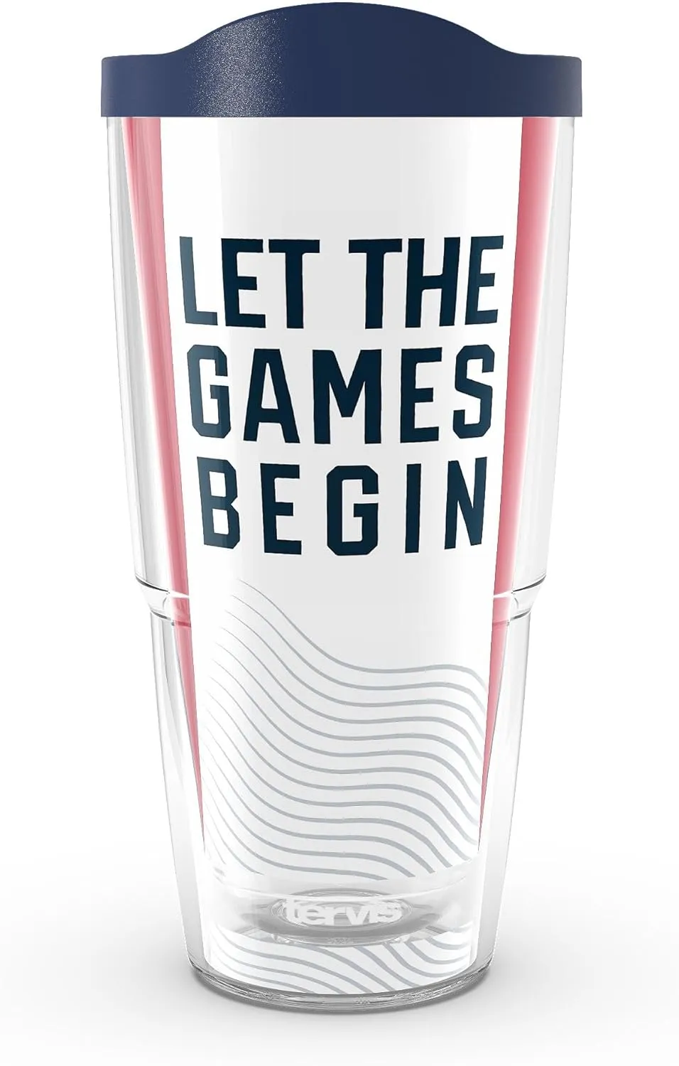 Tervis Team USA - Summer Olympics Let the Games Begin Made in USA Double Walled Insulated Tumbler Travel Cup Keeps Drinks Cold & Hot, 24oz, Classic