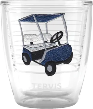 Tervis The Links Golf Collection Birdie Buggy Made in USA Double Walled Insulated Tumbler Travel Cup Keeps Drinks Cold & Hot, 12oz, Birdie Buggy