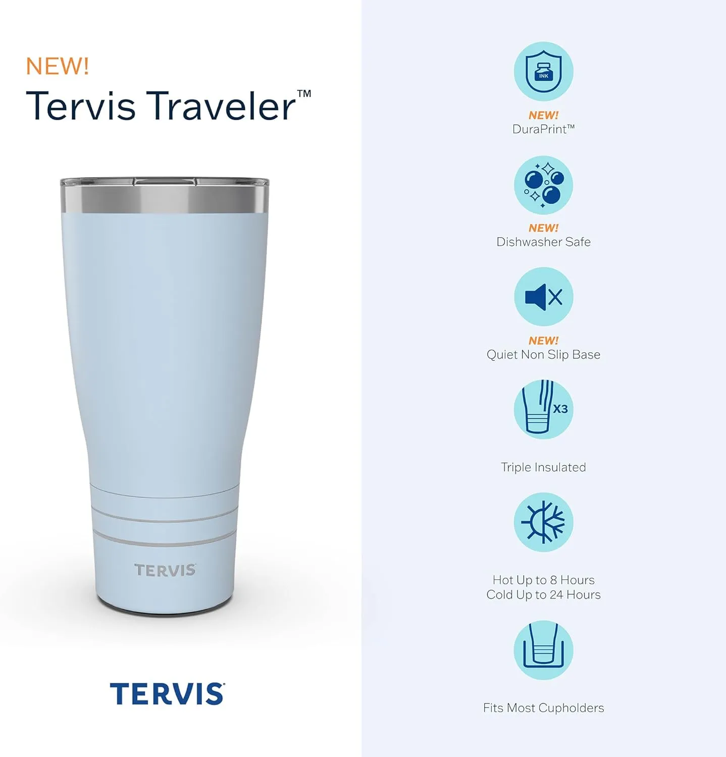 Tervis Traveler NFL Green Bay Packers - Arctic Triple Walled Insulated Tumbler Travel Cup Keeps Drinks Cold & Hot, 30oz, Stainless Steel